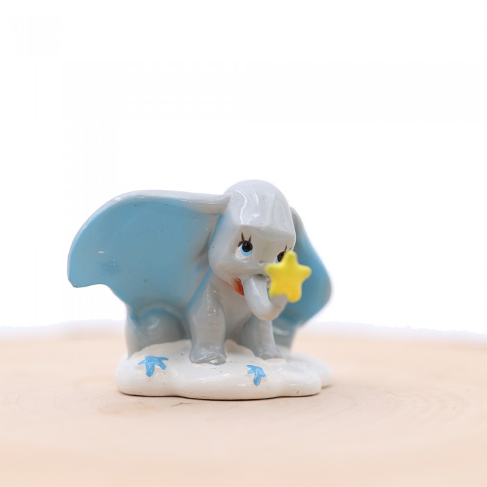 Bomboniera Disney Dumbo Nascita Bimbo Statuina in Scatola da Cerimoni