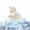 Bomboniere Nascita Portachiavi Unicorno Rainbow Bimbo in Torta Sacchetti