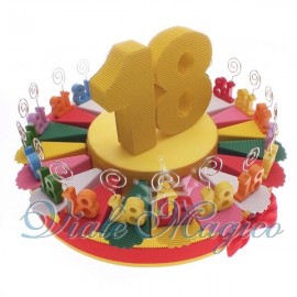 Bomboniere Compleanno Struttura Torta da 20 pezzi completa con MemoClip n.18