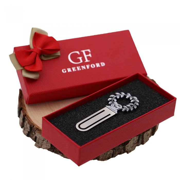 Bomboniera Segnalibro Laurea Corona D'Alloro Retrò