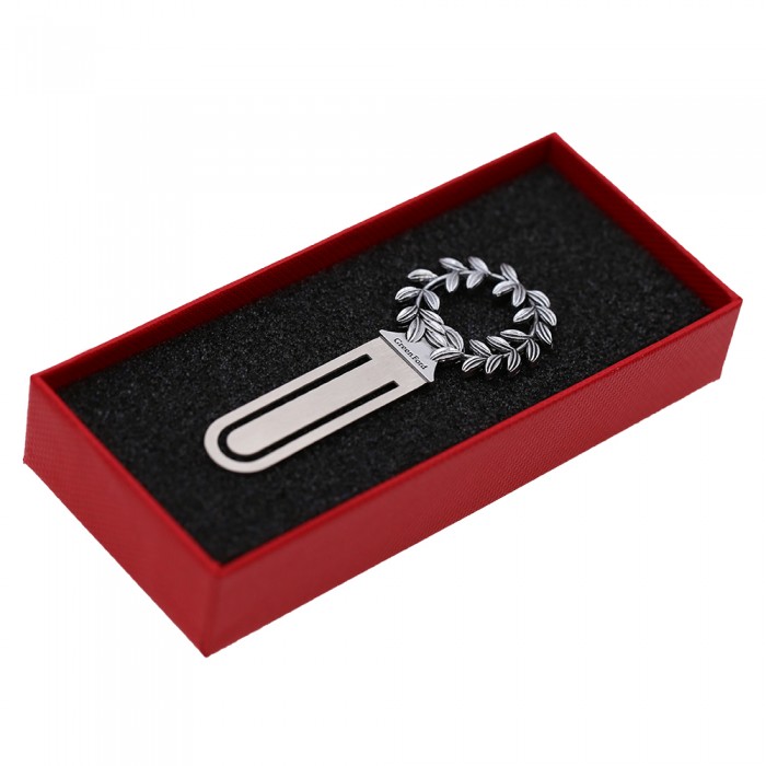 Bomboniera Segnalibro Laurea Corona D'Alloro Retrò