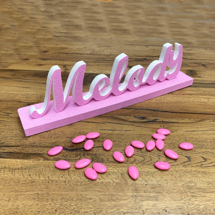 Nome in 3D in polistirolo personalizzato