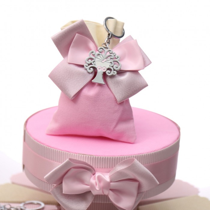 Torta Bomboniere Nascita Bimba Portachiavi Albero della Vita