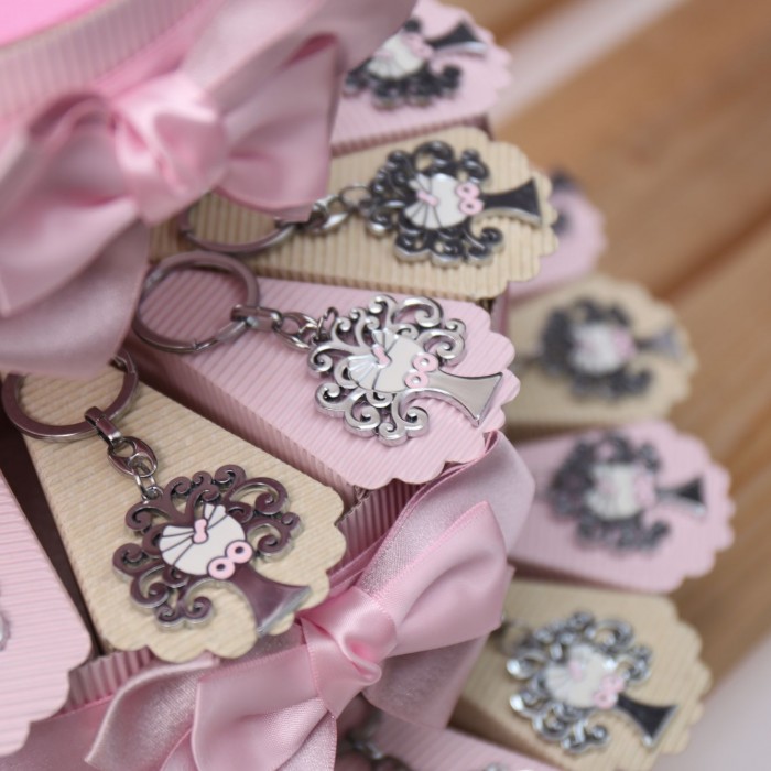 Torta Bomboniere Nascita Bimba Portachiavi Albero della Vita