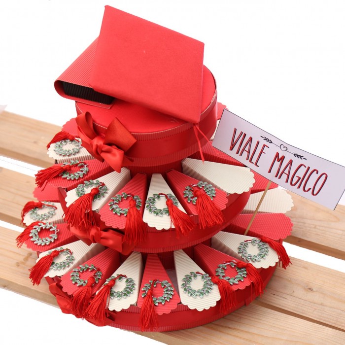 Bomboniere Laurea Nappina Corona D’Alloro Retrò Verde