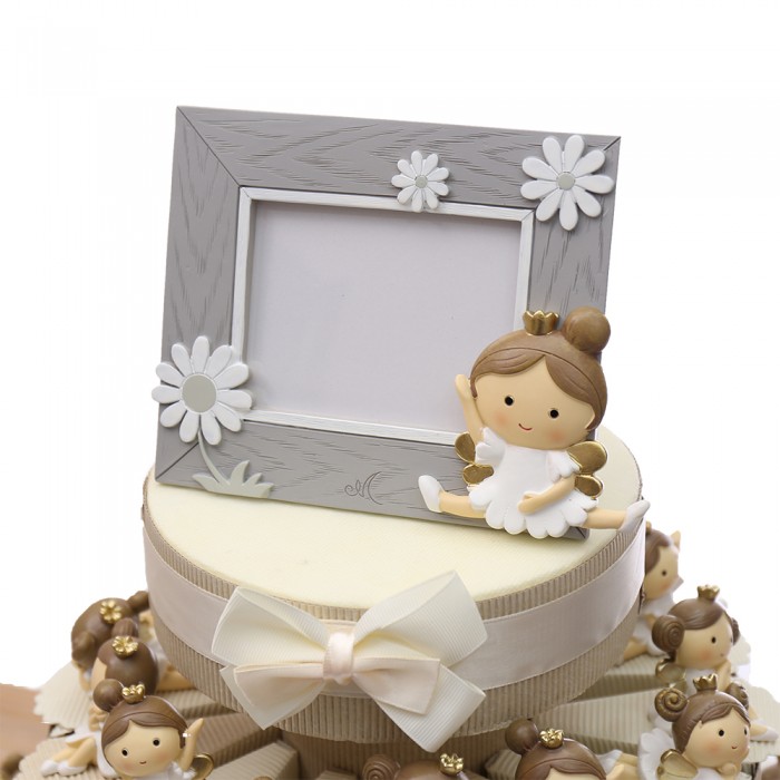 Statuine Ballerine Con Ali Bomboniera Su Torta