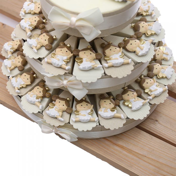 Magneti Ballerine Con Ali Bomboniera Su Torta Bomboniera