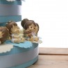 Tris Angioletti Con Peluche Su Torta