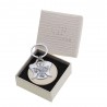 Angelo Custode Portachiavi con Preghiera Regalo Elegante Accessorio con Cerchio in Ecopelle