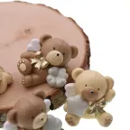Bomboniera Torta Orsetti Cuore Bimba Statuina MilleCuori
