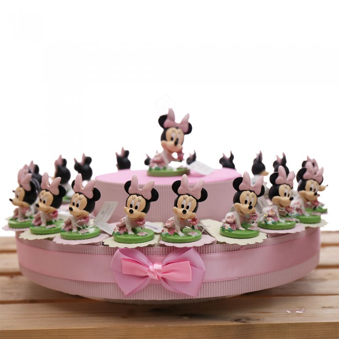 Torta Bomboniere Disney Statuina Minnie Bimba Flower