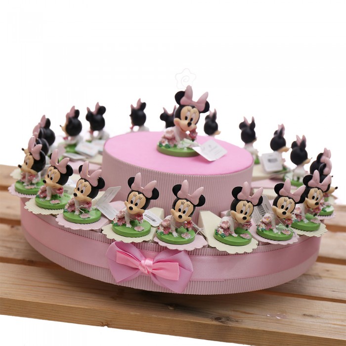 Torta Bomboniere Disney Statuina Minnie Bimba Flower
