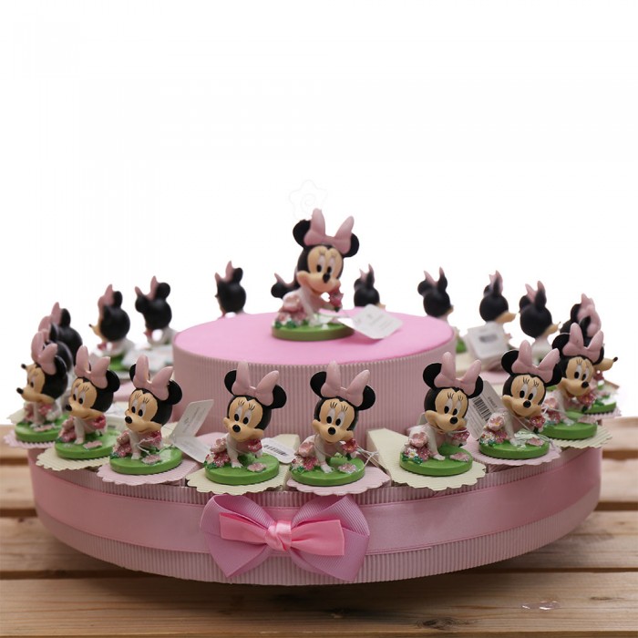 Torta Bomboniere Disney Statuina Minnie Bimba Flower