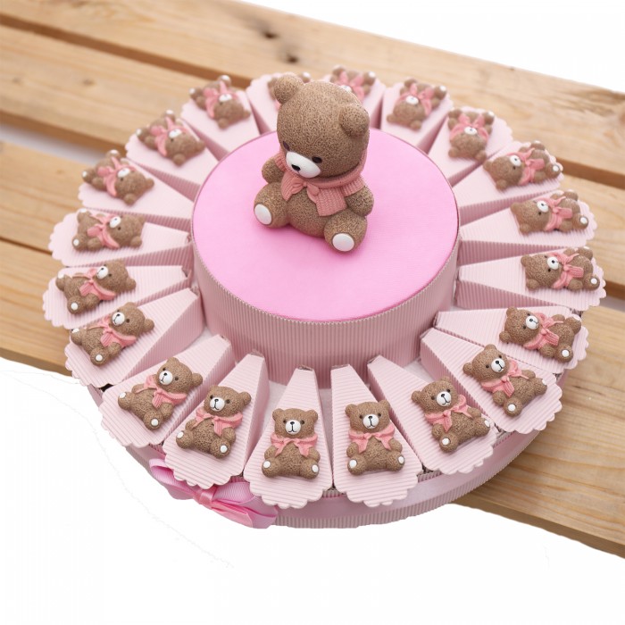 Torta Bomboniere Morbidi Orsetti Bimba Magneti