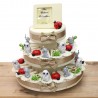 Quartetto Animaletti Fortunati Statuine Su Torta Bomboniere