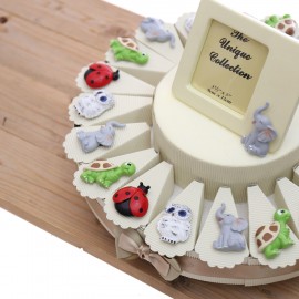 Calamite Quartetto Animaletti Fortunati Su Torta Bomboniere
