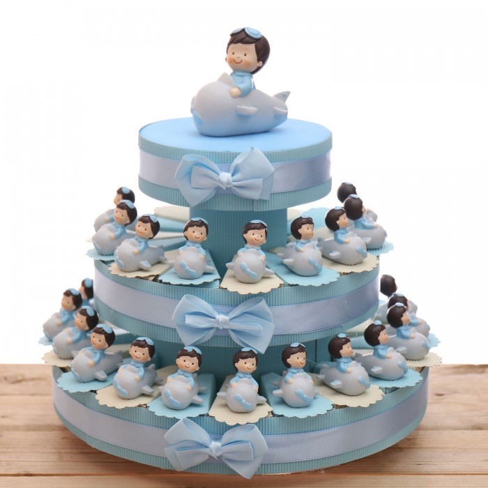 Bimbo Aviatore Bomboniera Battesimo e Comunione Maschio