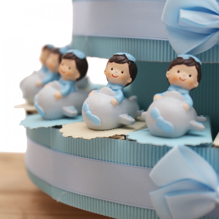 Bimbo Aviatore Bomboniera Battesimo e Comunione Maschio