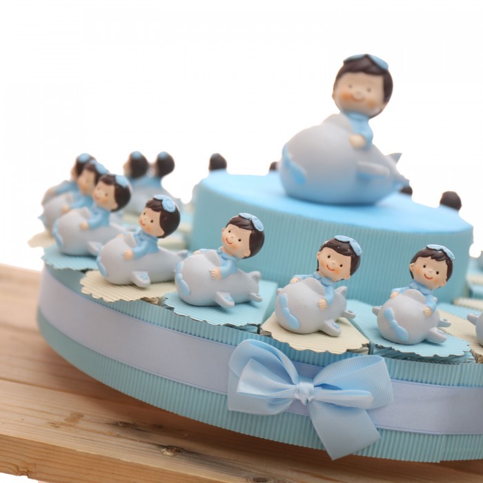 Bimbo Aviatore Bomboniera Battesimo e Comunione Maschio