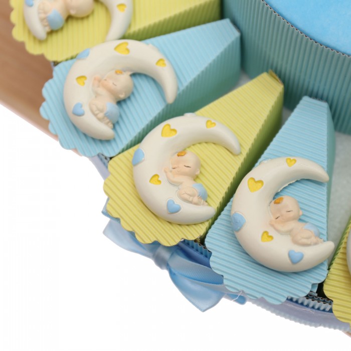 Torta Bomboniere Nascita Maschio Dolce Bimbo Dormiglione