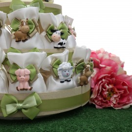Animali della Fattoria su Torta Sacchetti Bomboniere Compleanno