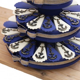Ancora Bronze Torta Bomboniere Tema Mare Retrò per Matrimonio e Compleanno