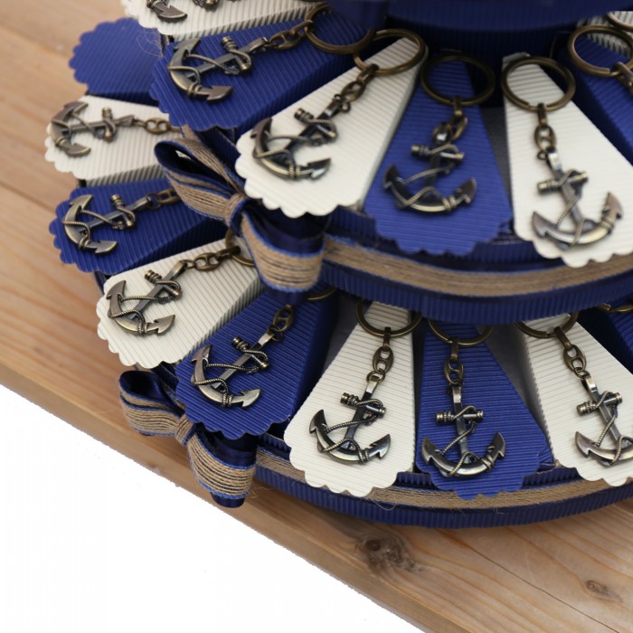 Ancora Bronze Torta Bomboniere Tema Mare Retrò per Matrimonio e Compleanno