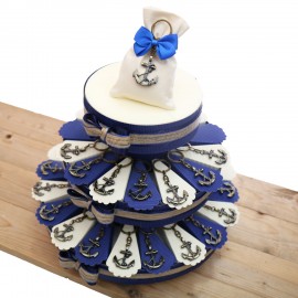 Ancora Bronze Torta Bomboniere Tema Mare Retrò per Matrimonio e Compleanno