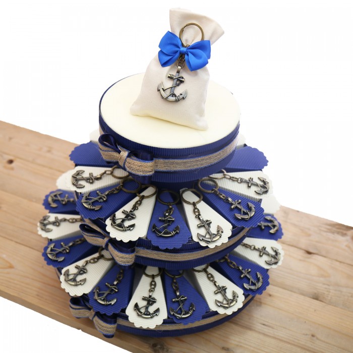 Ancora Bronze Torta Bomboniere Tema Mare Retrò per Matrimonio e Compleanno