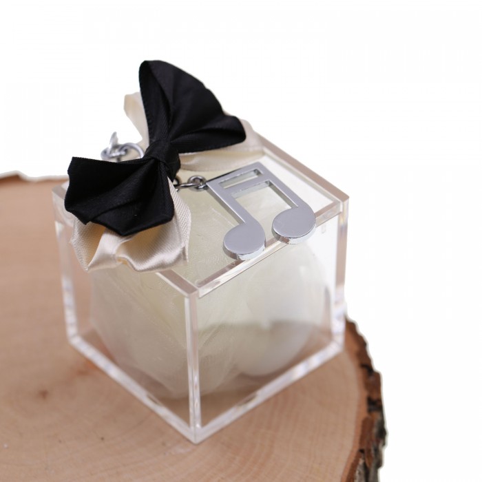 Croma Nota Musicale Bomboniera su plexiglass per Compleanno