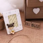 Bomboniera Angeli Bimba per Battesimo Portachiavi Torta con Confetti