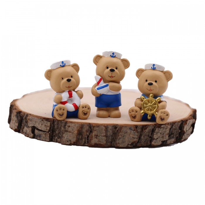 Tema Mare Statuine Orsetto Marinaio per Pensierini Compleanno