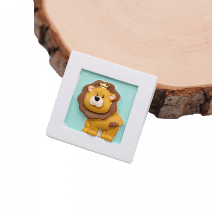 Quadretto Savana Bomboniere Compleanno calamita baby