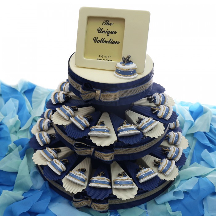 Torte Bomboniere Statuina Tema Mare Faro Gold