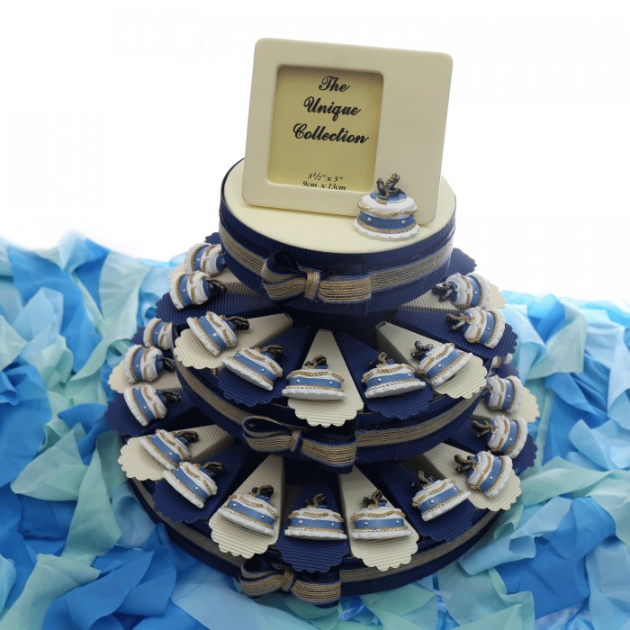 Torte Bomboniere Statuina Tema Mare Faro Gold