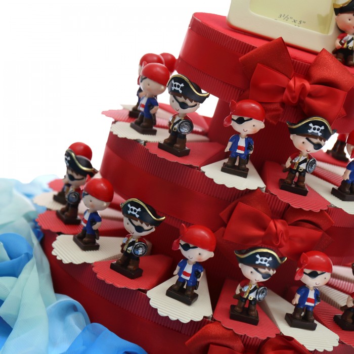 Pirati all'arrembaggio Torta bomboniere Compleanno Statuine