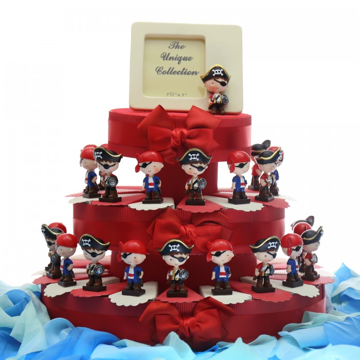 Pirati all'arrembaggio Torta bomboniere Compleanno Statuine