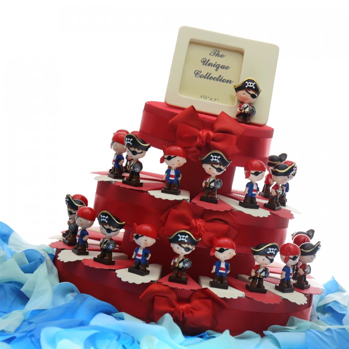 Pirati all'arrembaggio Torta bomboniere Compleanno Statuine