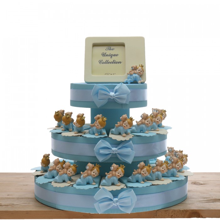 Baby Prince Calamita con orsetto Torta Bomboniere Nascita