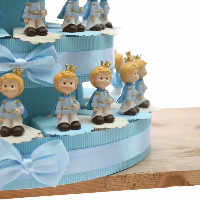 Bomboniere  Battesimo Piccolo Principe Statuina su Torta