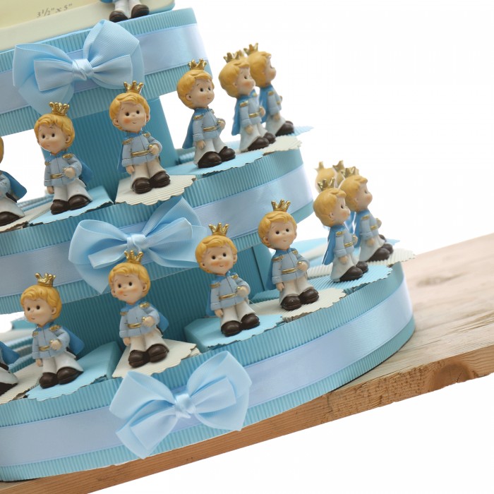 Torta Bomboniere Cavaliere Baby con corona