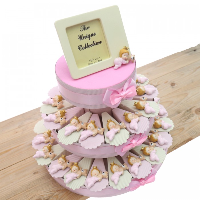 Calamita Baby Princess con orsetto Torta Bomboniere Bimba
