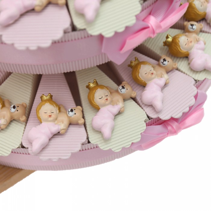 Calamita Baby Princess con orsetto Torta Bomboniere Bimba