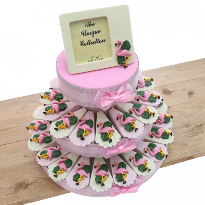 Torta Bomboniere Compleanno Portachiave Fenicottero Rosa