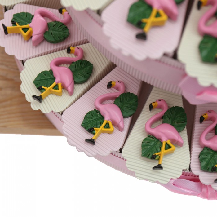 Torta Bomboniere Compleanno Portachiave Fenicottero Rosa