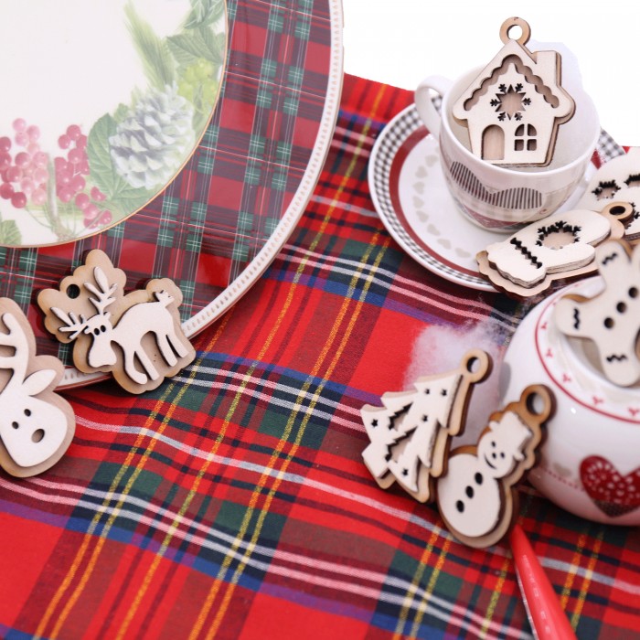 Christmas In Love Kit Addobbi per l'albero di Natale in rilievo