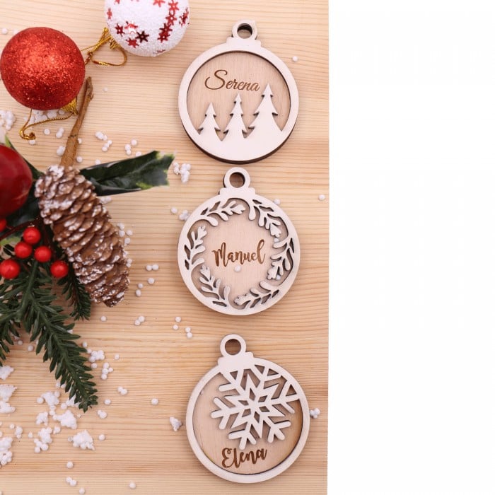 Idea regalo di Natale addobbi per albero personalizzati