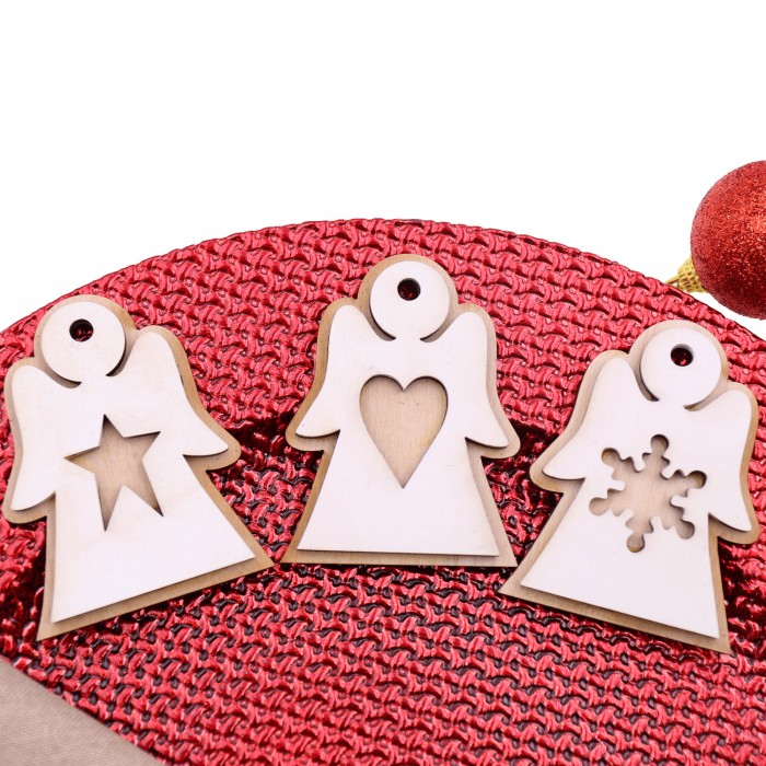 W808 - Tris di Angeli decorazioni natalizie e segnaposti romantici W808 - Tris di Angeli decorazioni natalizie e segnaposti romantici