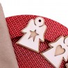 W808 - Tris di Angeli decorazioni natalizie e segnaposti romantici