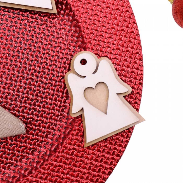 W808 - Tris di Angeli decorazioni natalizie e segnaposti romantici